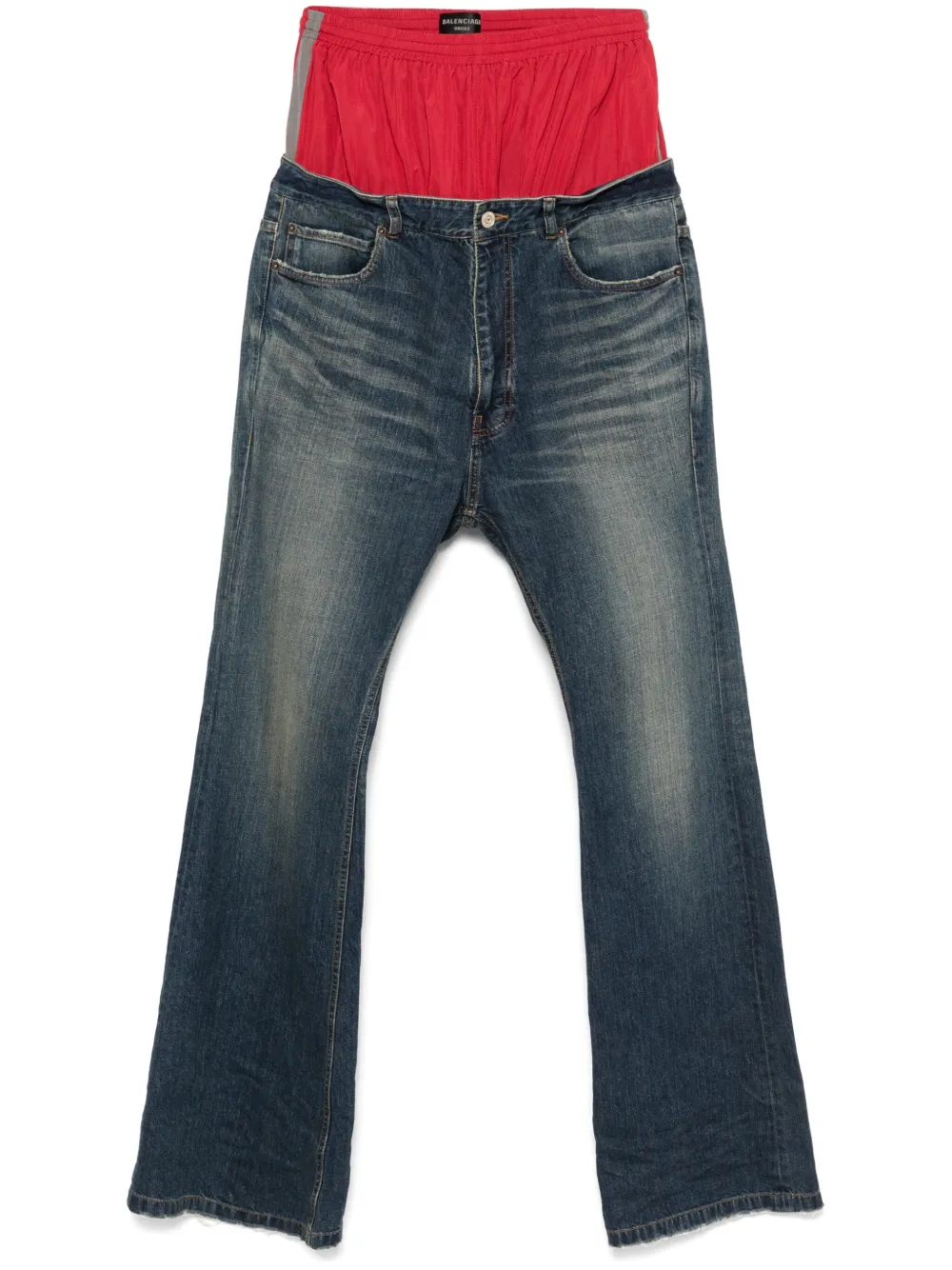 

Многослойные джинсы BALENCIAGA, синий