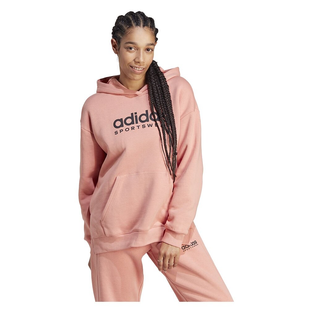 Худи adidas Sportswear All Szn Fleece Graphic, розовый — фото 4