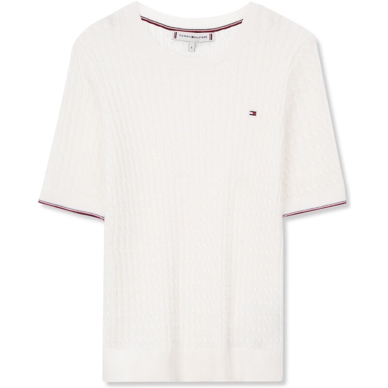 

Футболка с полосатой вязкой Tommy Hilfiger
