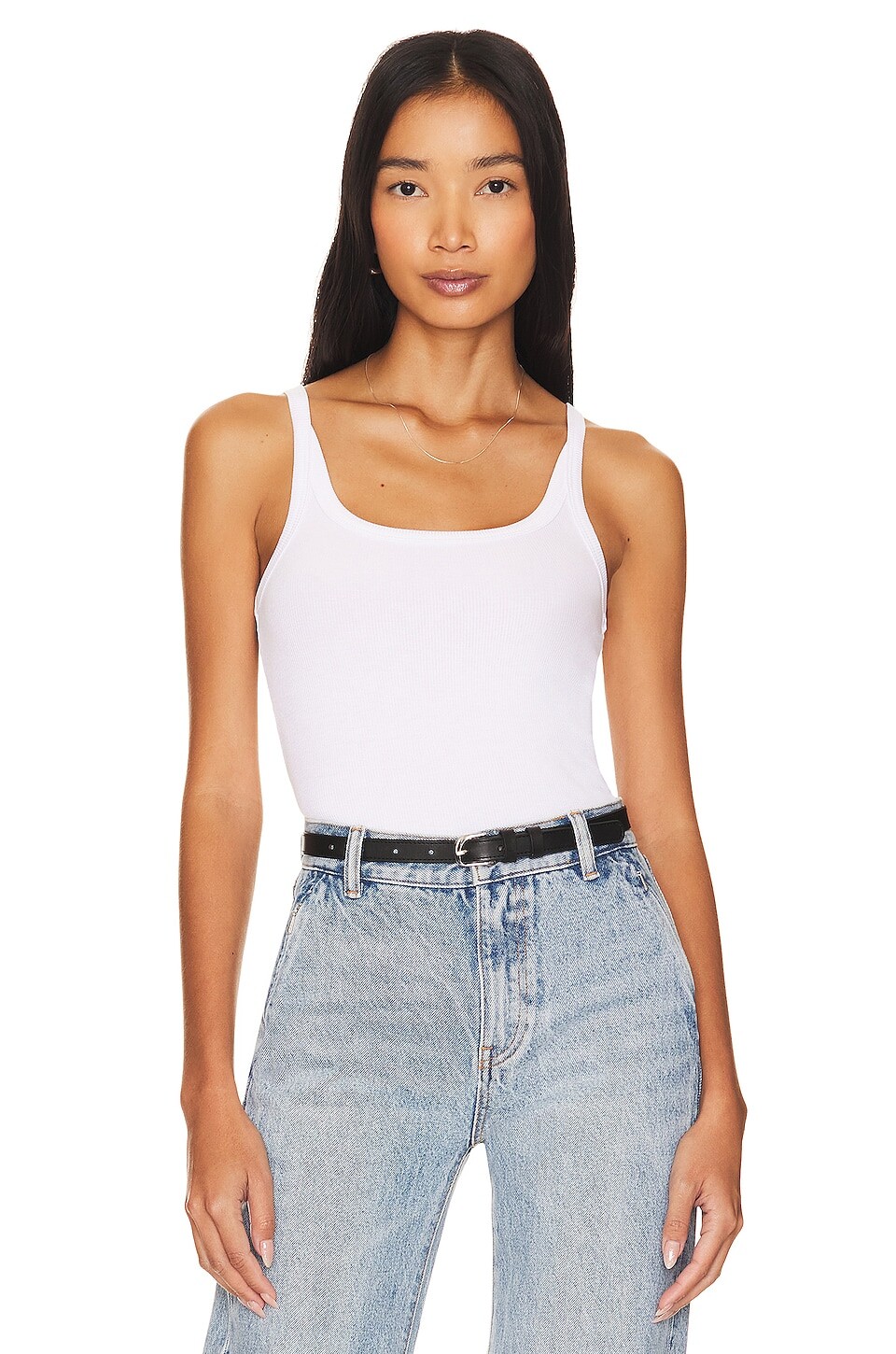 

Майка LNA Timeless Ribbed, белый