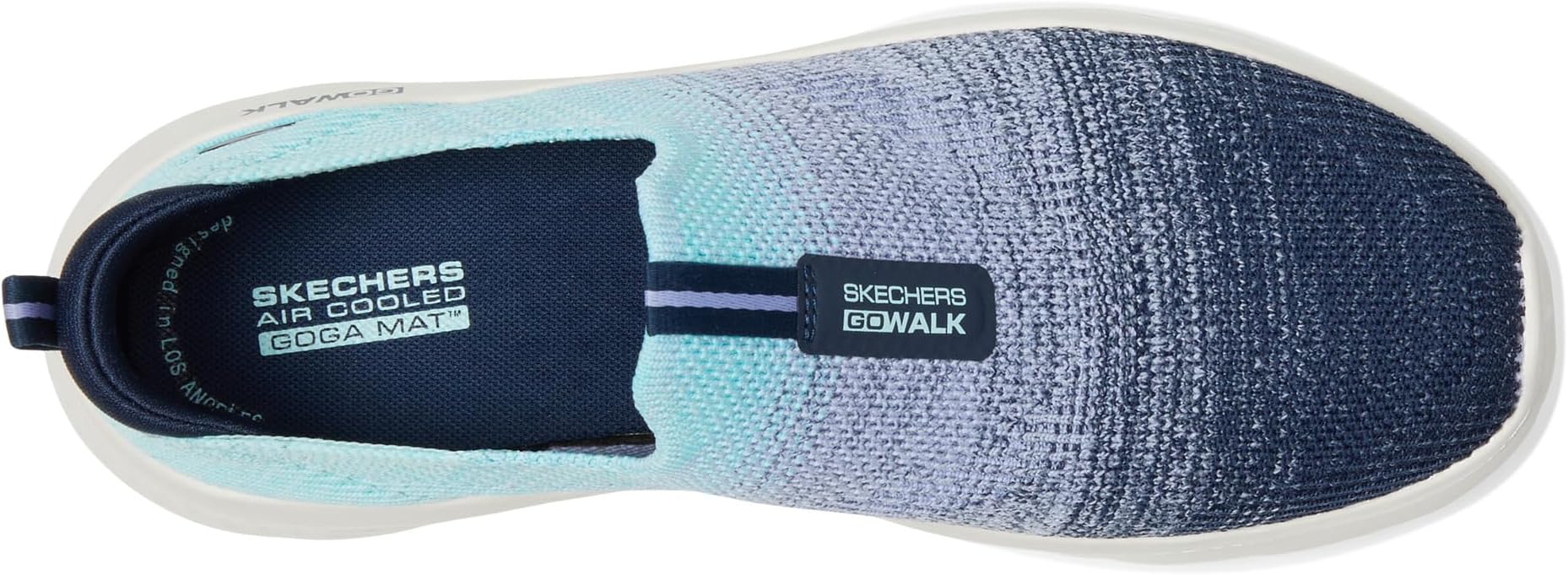 Кроссовки SKECHERS Performance Go Walk Flex Cali Sunset, цвет Navy/Aqua — фото 2