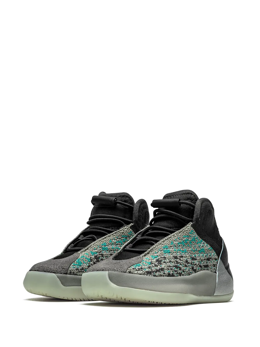 Кроссовки Yeezy QNTM Teal Blue Adidas Yeezy Kids, серый — фото 2