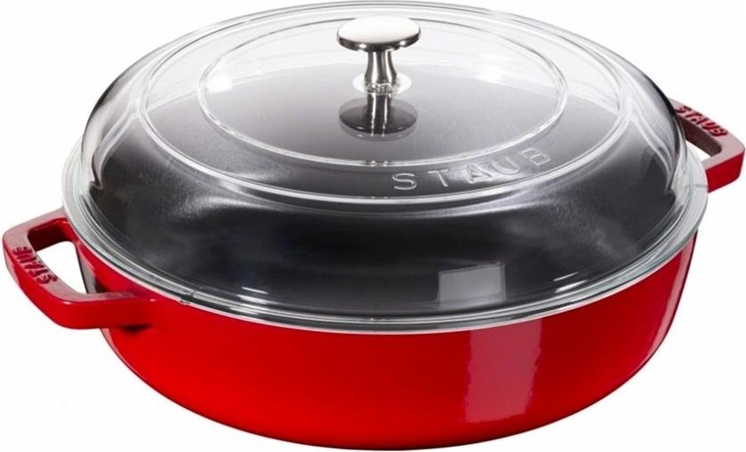 

Чугунный сотейник Staub 26 см, красный