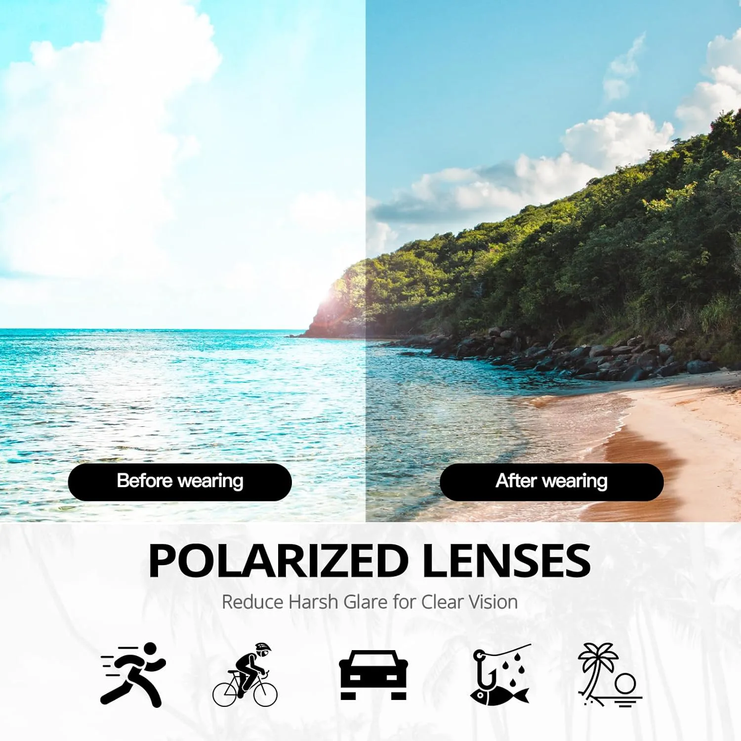 

Поляризованные солнцезащитные очки LVIOE для женщин, модные солнцезащитные очки обтекаемой формы с защитой от УФ-излучения UV400 LS6202, A6 Gradient Purlple/Grey