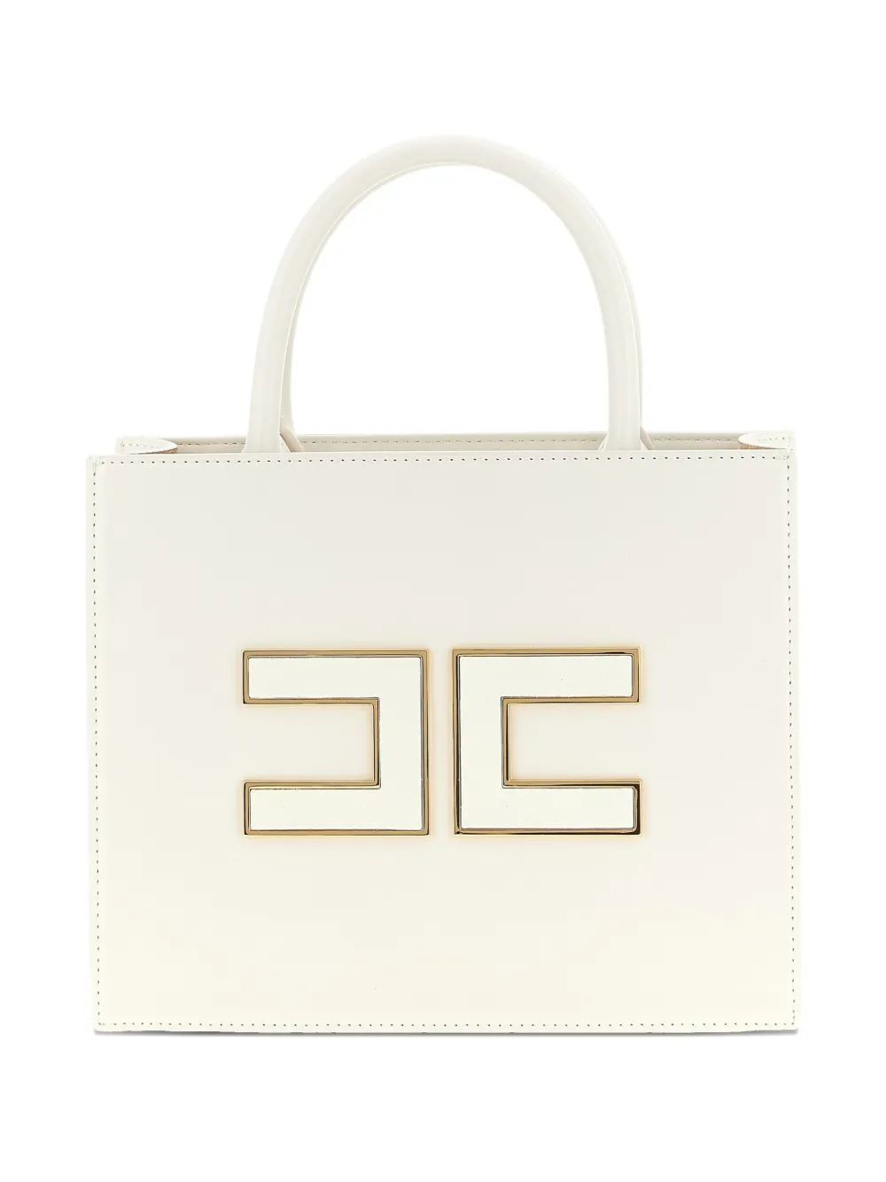 

Сумка-тоут с логотипом Elisabetta Franchi, нейтральный