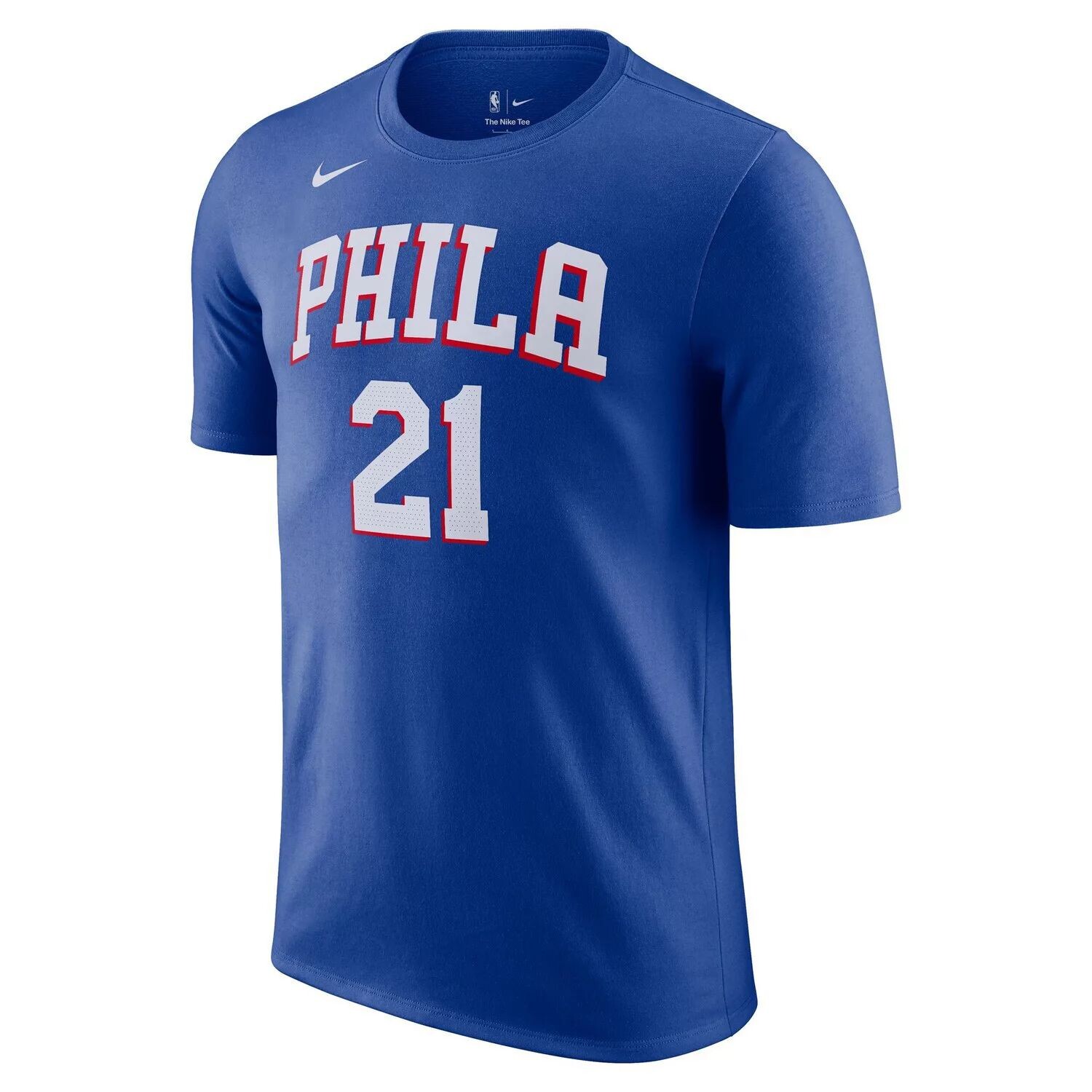 Мужская футболка Nike Joel Embiid Royal Philadelphia 76ers Icon 2022/23 с именем и номером — фото 2