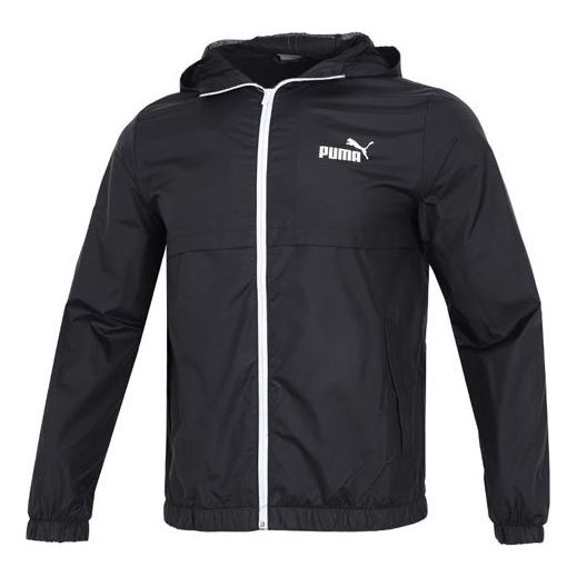 

Куртка ess solid windbreaker logo 'black' Puma, черный