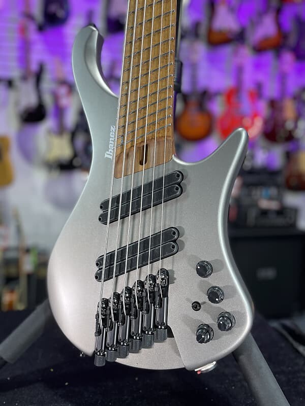

Басс гитара Ibanez Bass Workshop EHB1006MS 6-string Bass Guitar - Metallic Gray Matte Authorized Dealer! 389