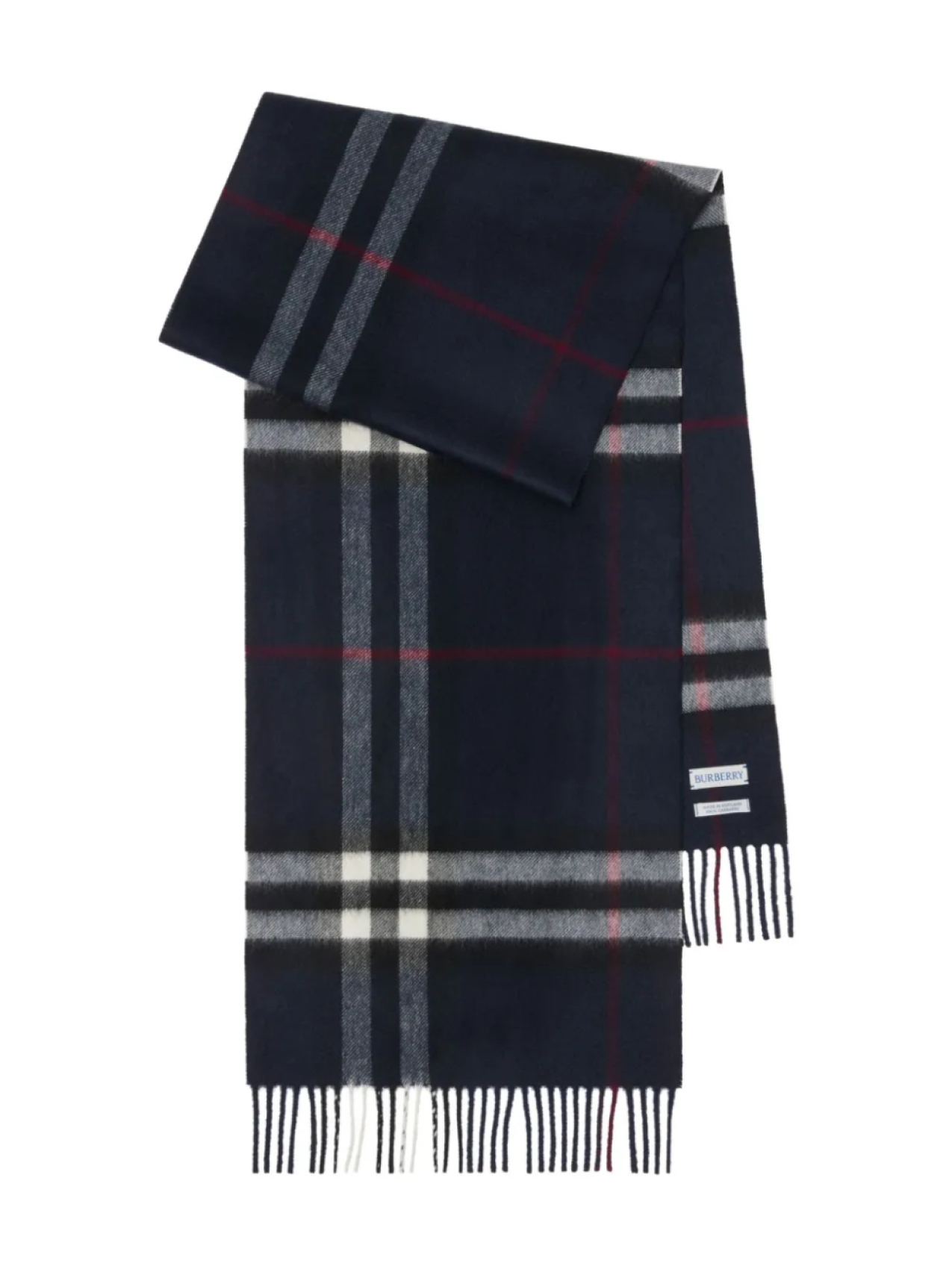 

Burberry кашемировый шарф в клетку, синий
