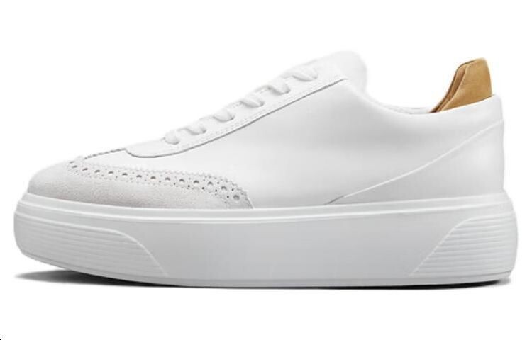 

Кроссовки ecco Skateboarding Shoes Women's Low-top White, белый