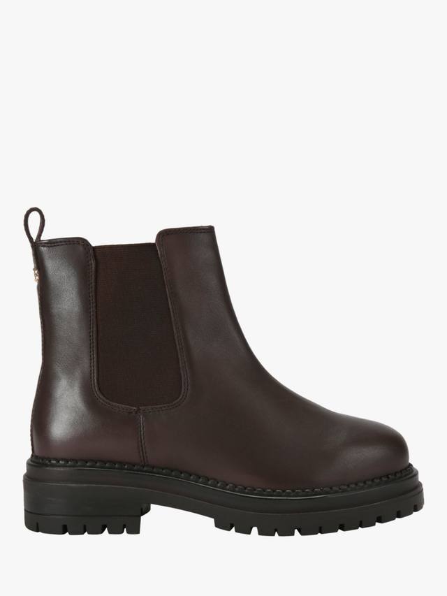 Модные кожаные ботильоны Carvela, темно-коричневый