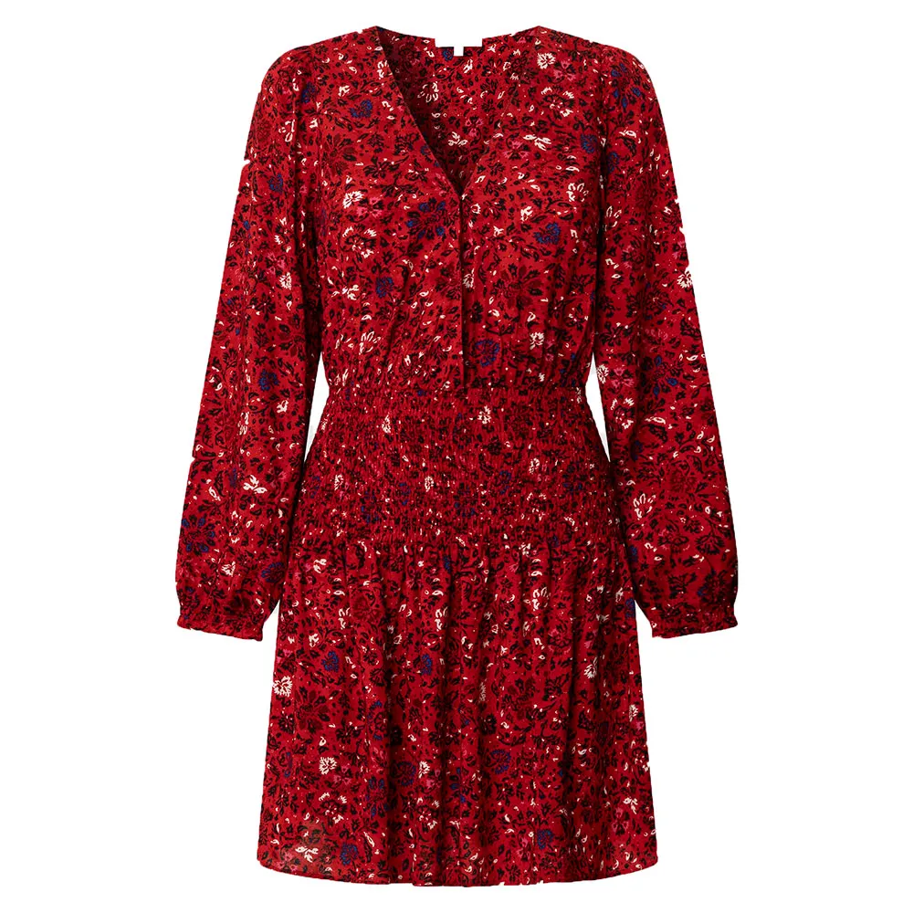 

Платье Pepe Jeans Cecile long sleeve short, красный