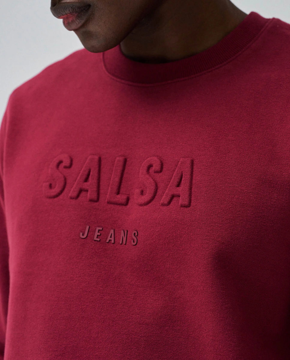 

Мужская толстовка с логотипом Salsa Jeans, красный