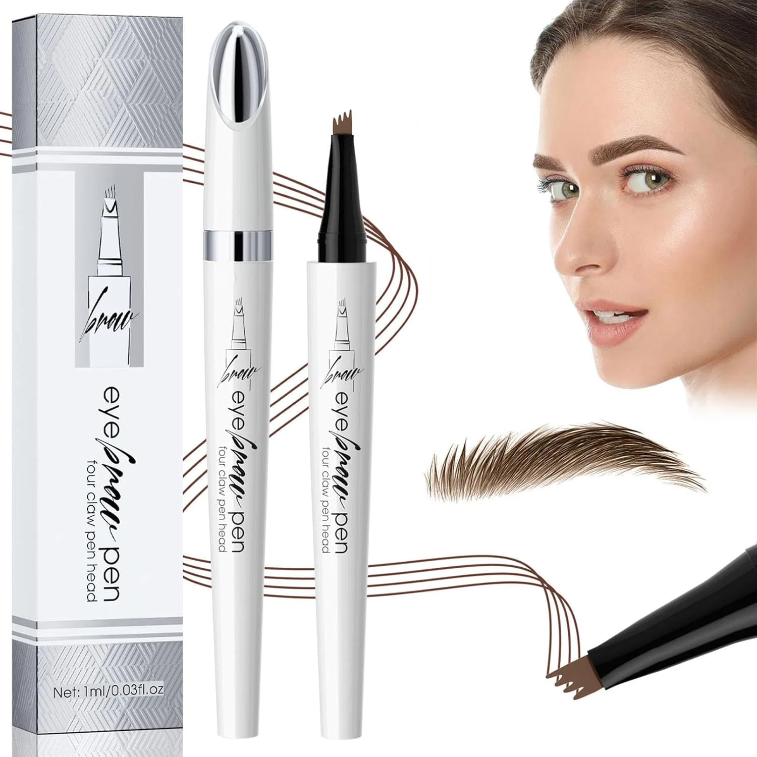 Водостойкий карандаш для бровей 3D Microblading Magic Eyebrow Pencil, светло-коричневый Tblmpne, A-01# Light Brown