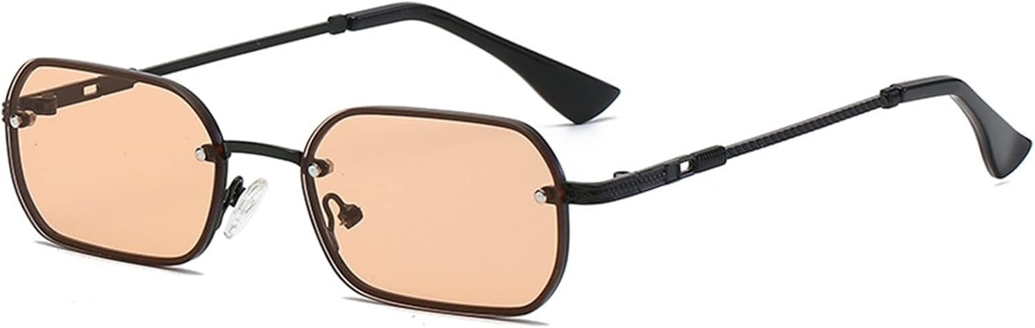 

Модные солнцезащитные очки в маленькой оправе для мужчин и женщин в стиле хип-хоп, для отдыха на природе, пляжа, вождения, отпуска (Цвет: E, Размер: Средний) MTZJH, One Color