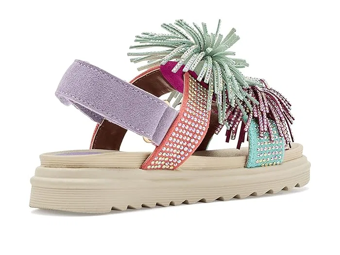 Сандалии с бахромой Orson Fringe Kurt Geiger London Kids, Multi — фото 4