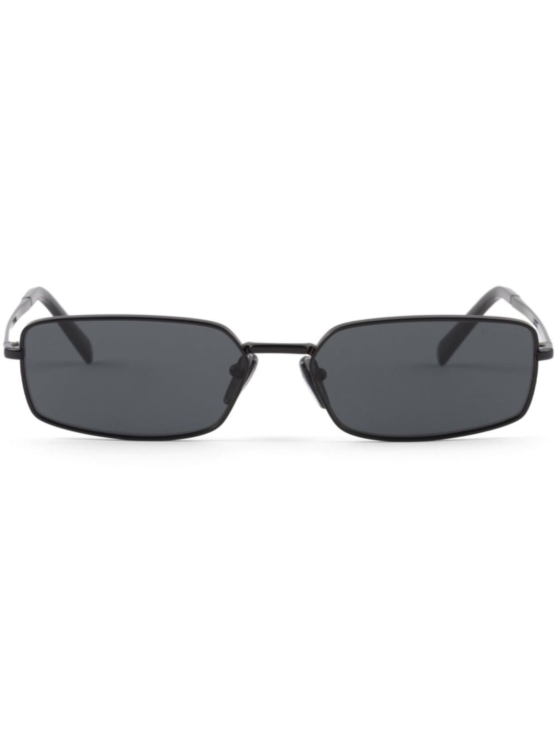 

Prada Eyewear солнцезащитные очки в тонированной прямоугольной оправе, черный