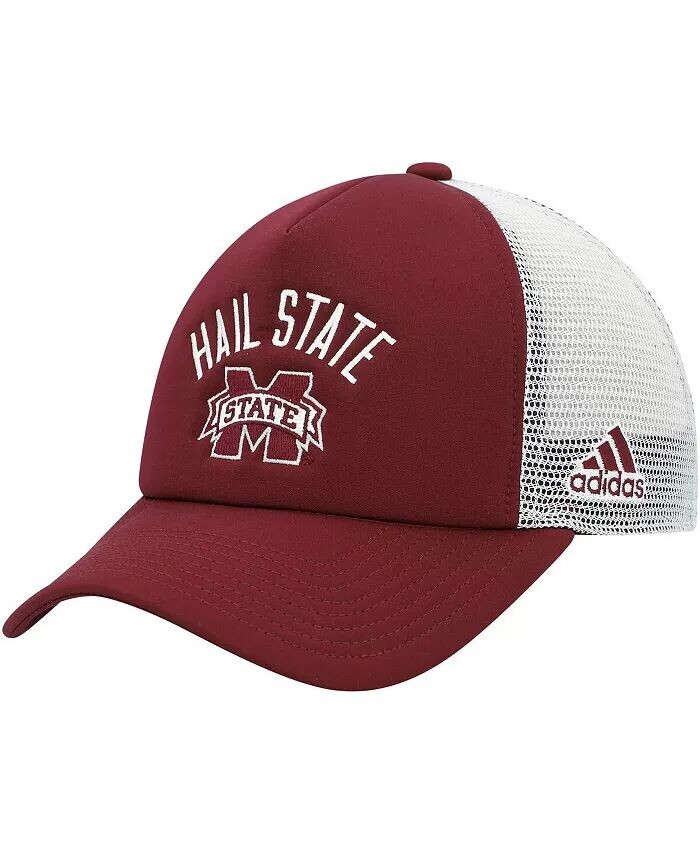 

Мужская темно-бордовая бейсболка Mississippi State Bulldogs Dowsing and Bell Trucker Snapback adidas