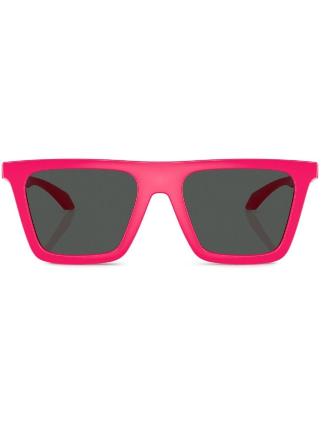 

Солнцезащитные очки в прямоугольной оправе с декором Greca Versace Eyewear, розовый