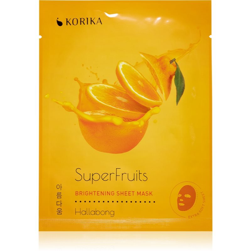 

KORIKA SuperFruits Hallabong — Осветляющая тканевая маска Hallabong 25 г