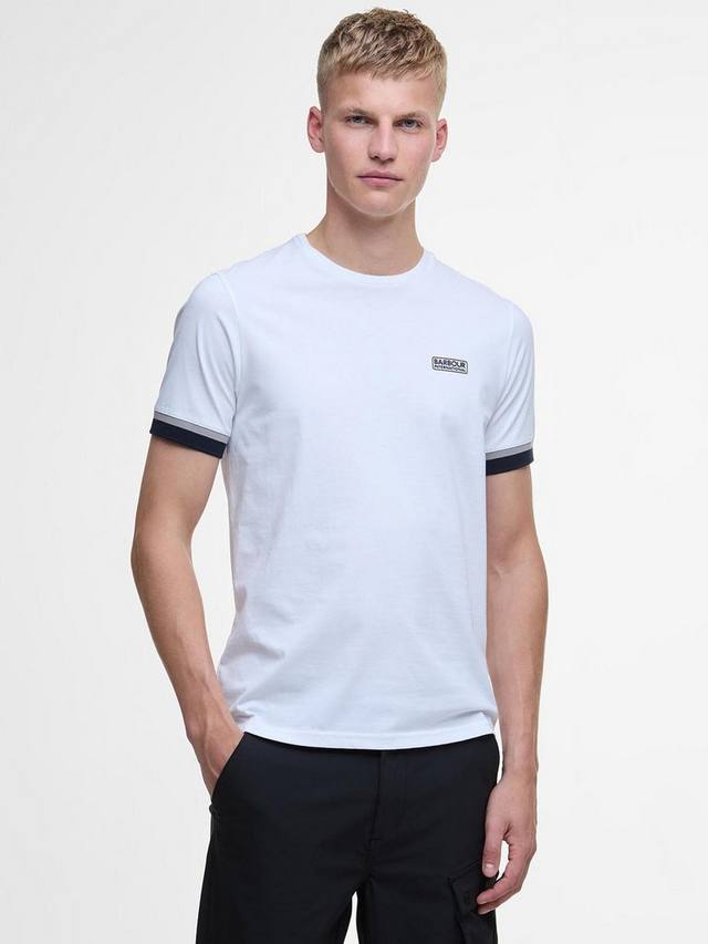 

Футболка с глубокими манжетами evan tipped Barbour, белый