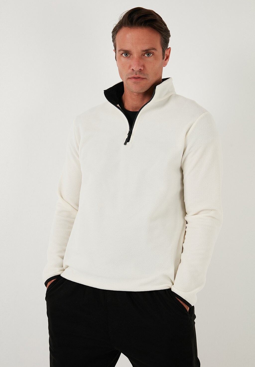 

Флисовый джемпер REGULAR FIT Buratti, молочный