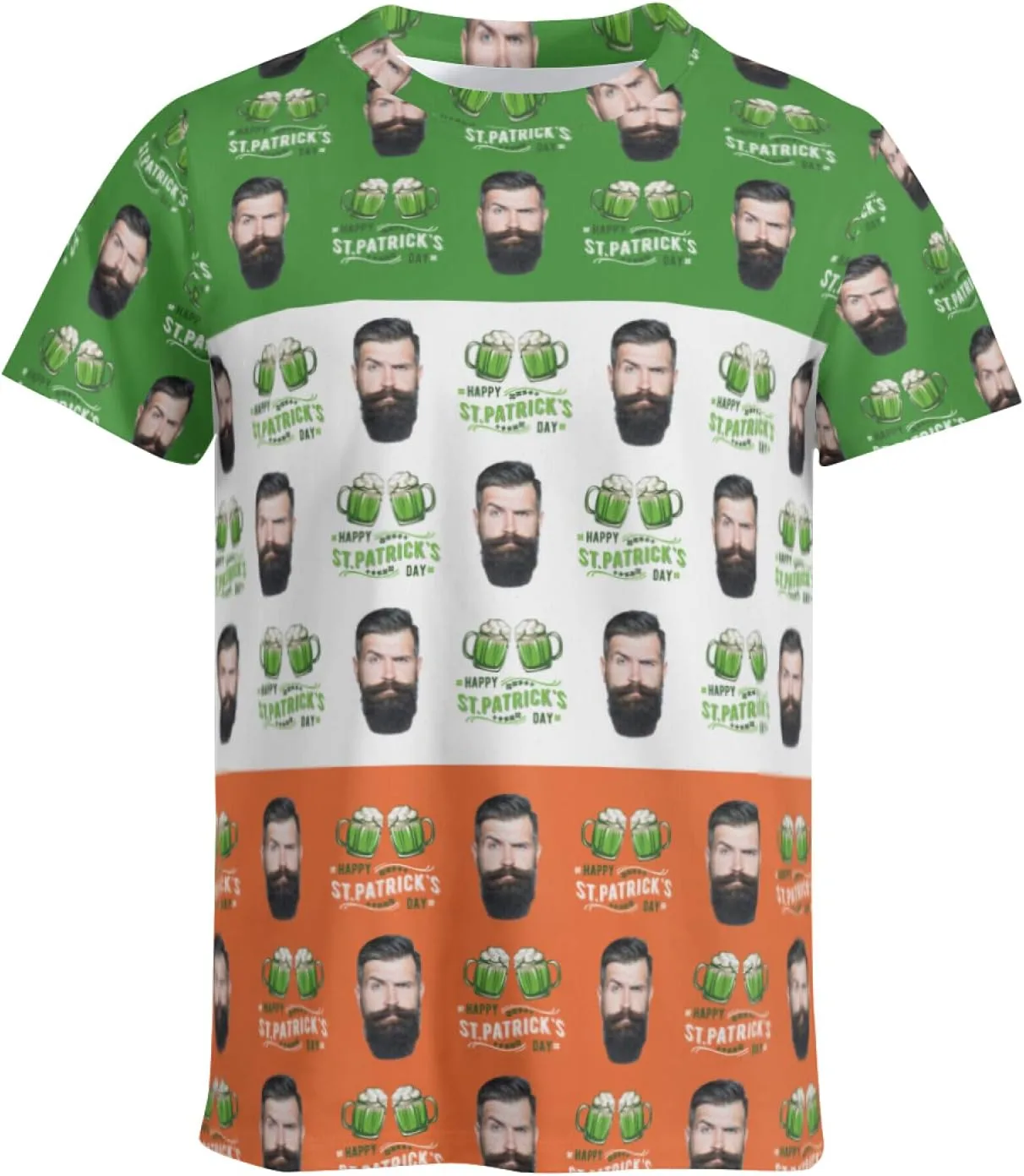 Футболка Custom St Patrick's Day с принтом, Unisex, короткий рукав