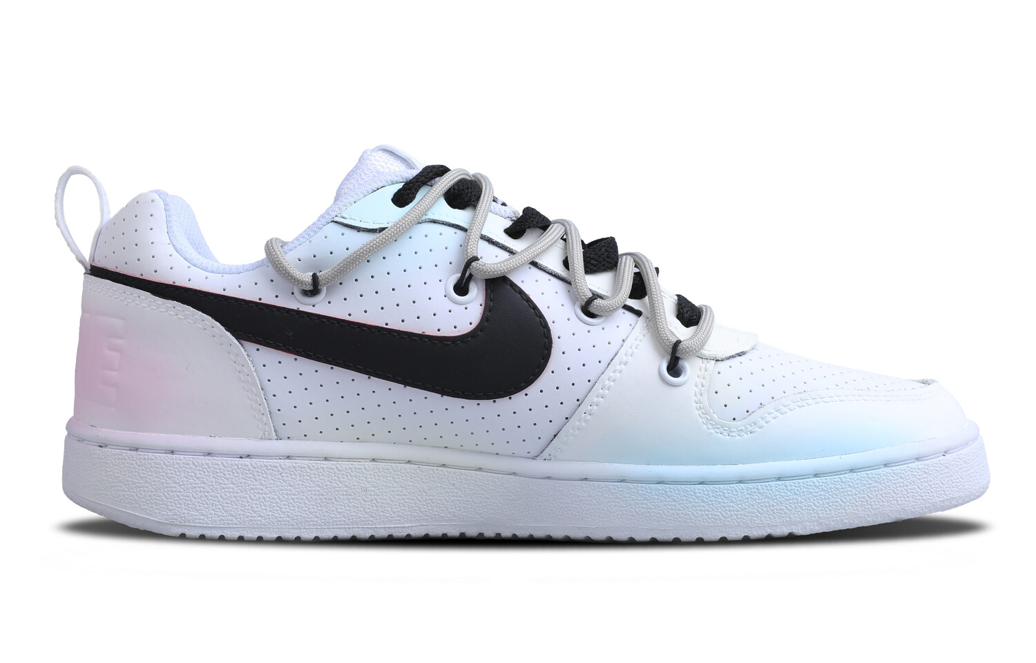 

Кроссовки Nike Court Borough Skateboarding Shoes Men Low-top Black/Blue/Pink/White, черный/белый