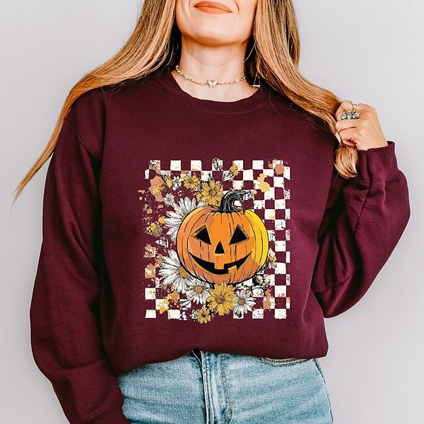 

Свитшот женский Carved pumpkin в клетку с цветочным принтом Simply Sage Market, Maroon, Зеленый, Свитшот женский Carved pumpkin в клетку с цветочным принтом Simply Sage Market, Maroon