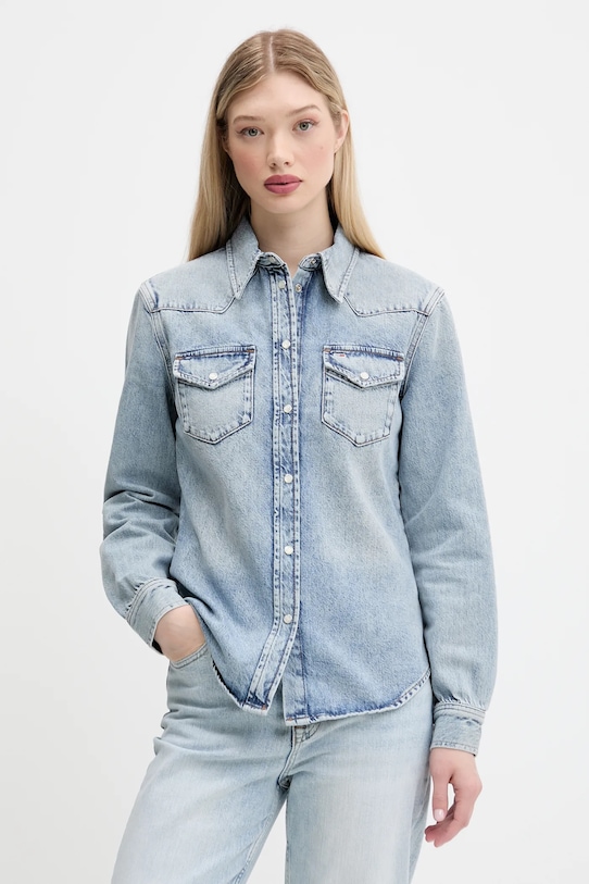 

Джинсовая рубашка Tommy Jeans, синий