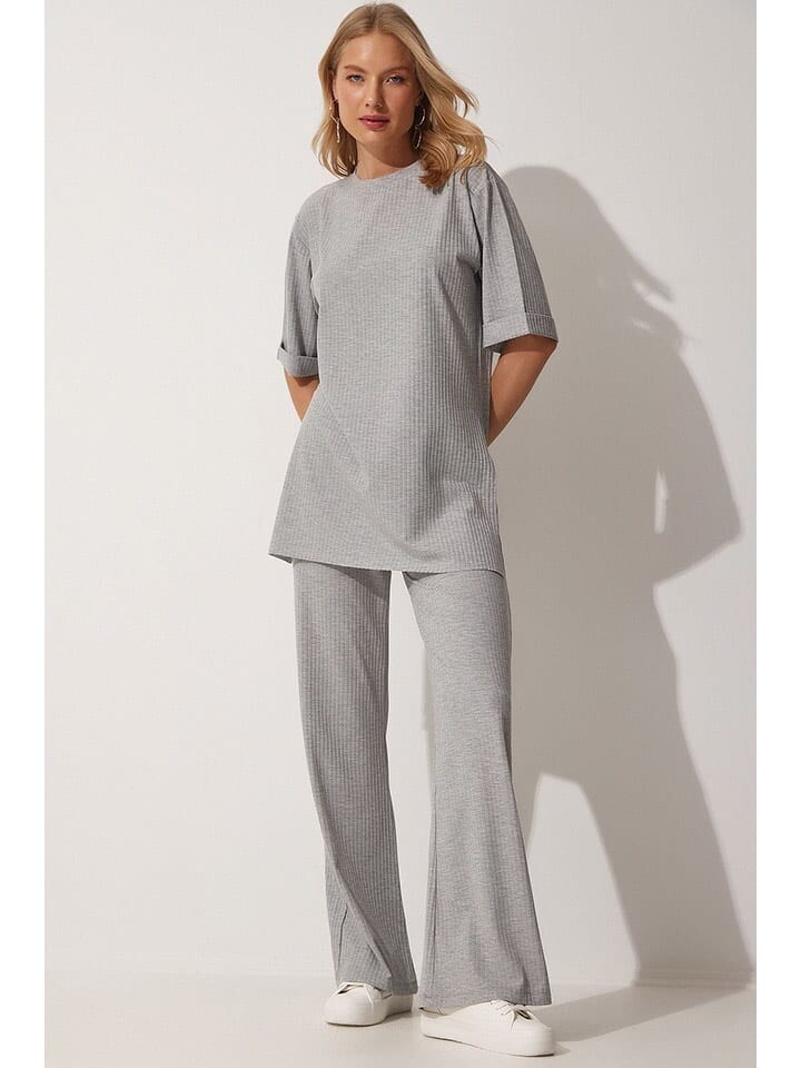 

Футболка Happiness Istanbul 2tlg. Outfit, светло-серый