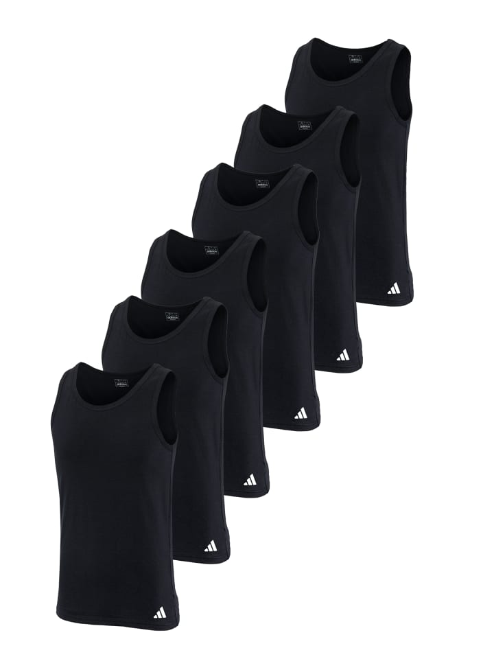 

Adidas Футболка-майка Basic 6P черного цвета