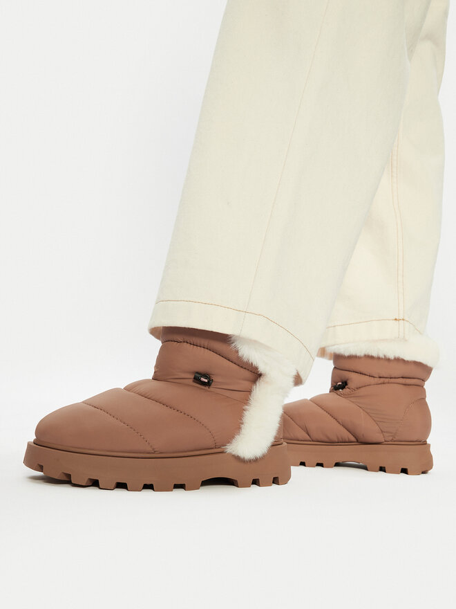 Женские зимние ботинки Steve Madden Frostee стеганые с искусственным мехом, коричневый — фото 2
