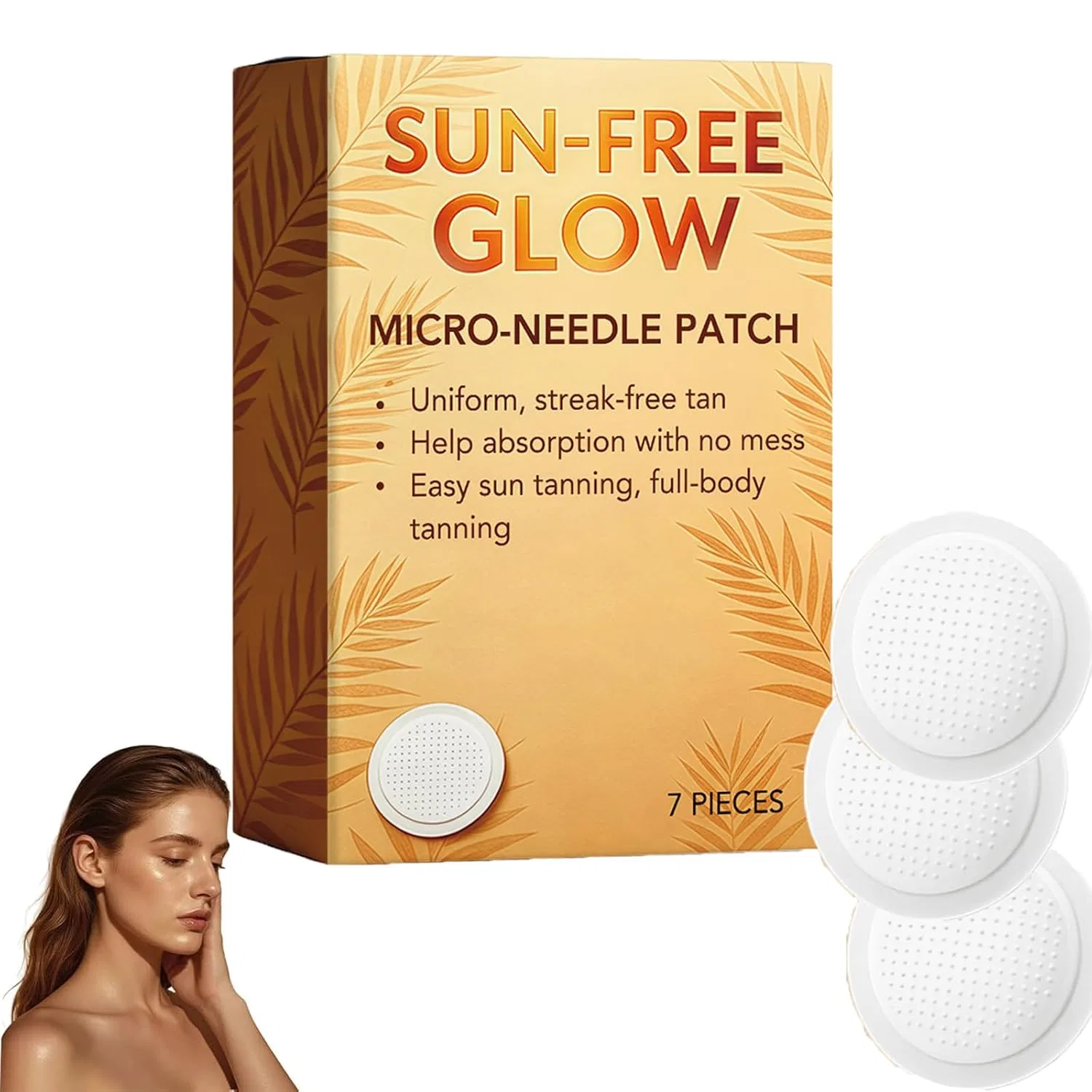 Патчи для автозагара Sun Free Glow Micro Needle Patch Junjie, 1 Pack