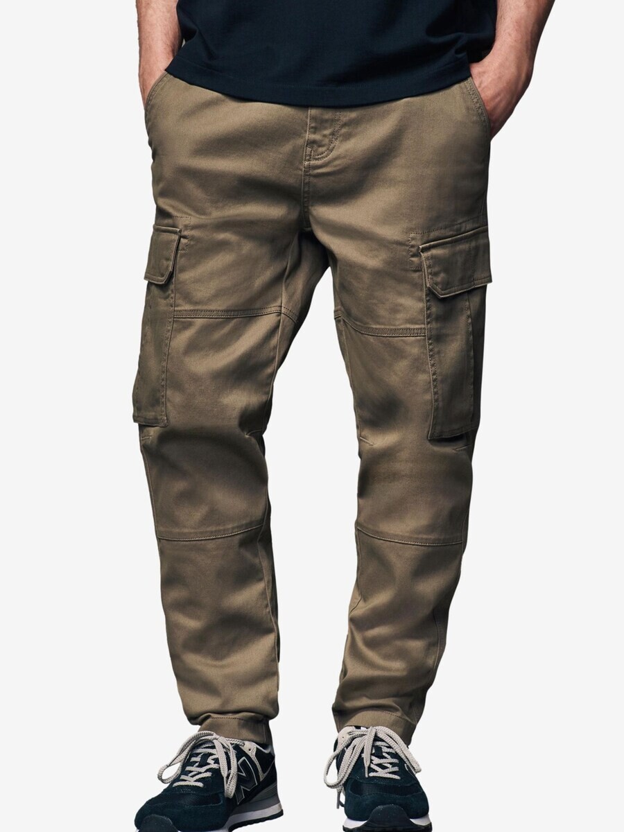 Брюки-карго Next Tapered Cargo Pants, коричневый — фото 2