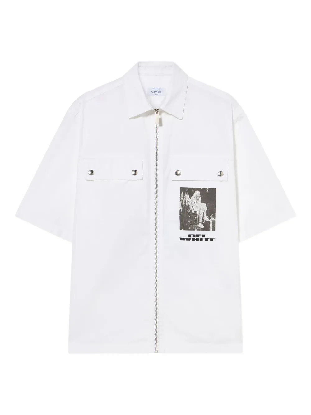 

Рубашка на молнии Xerox Star Off-White, белый