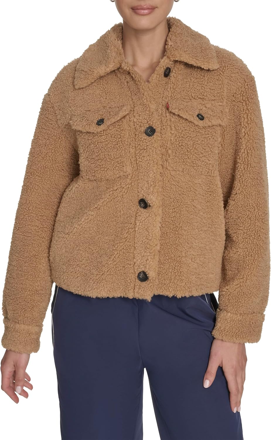 

Levi's Женская куртка-тракер из шерпы, Chestnut