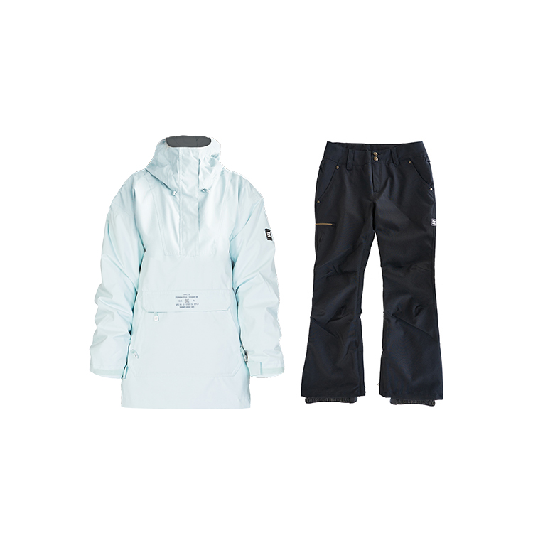 

Спортивный костюм для лыж Women's Straight Fit DC Shoes, ice синий+черный