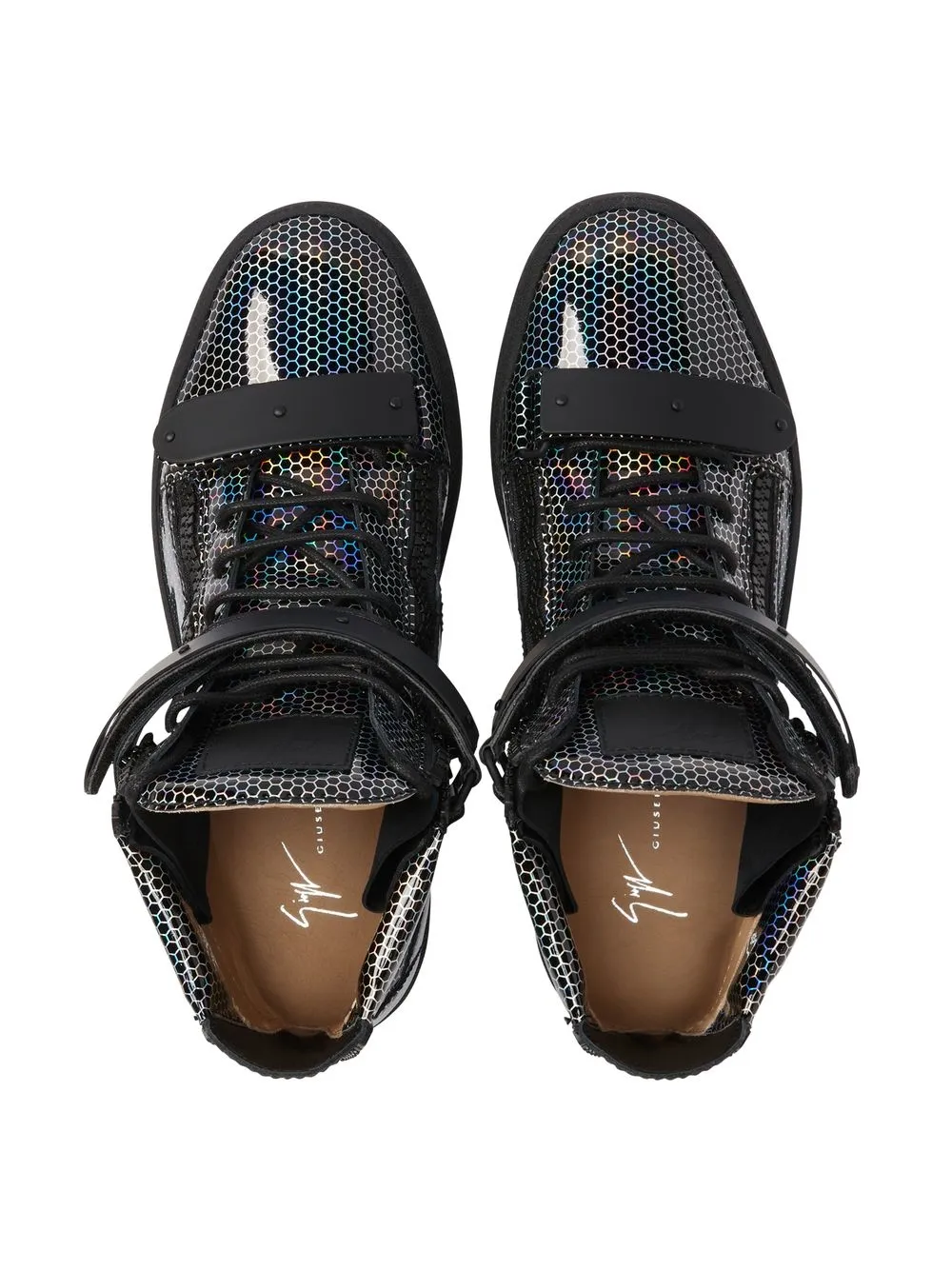 Высокие кеды с голографическим эффектом Giuseppe Zanotti, черный — фото 4