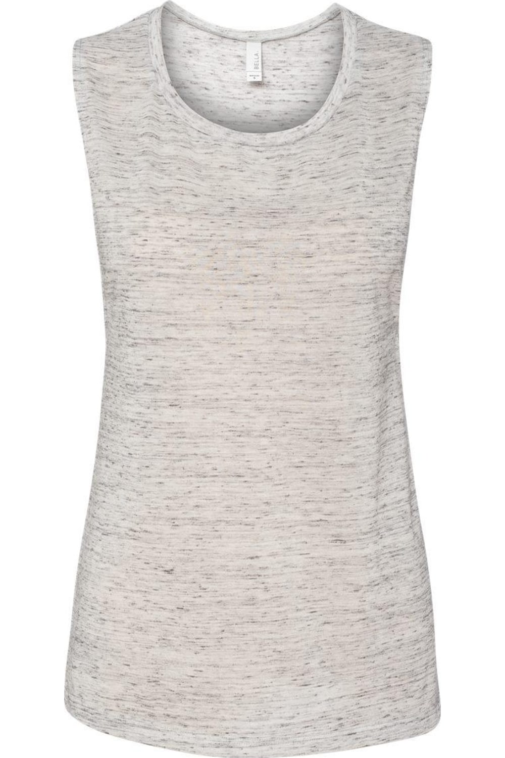 

Женская майка-топ BELLA + CANVAS Flowy Scoop Muscle, цвет white marble