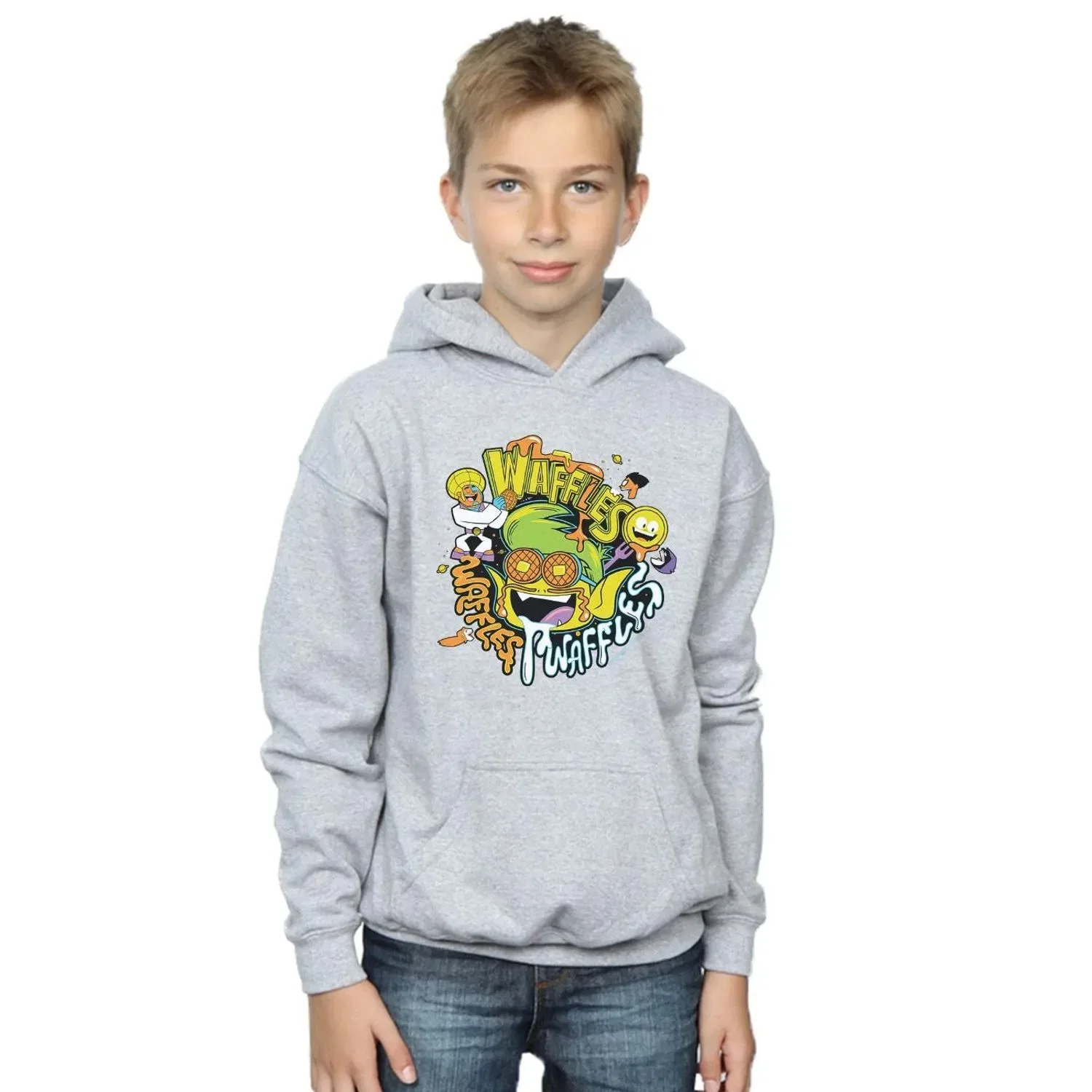 Худи Teen Titans Go Waffle Mania Dc Comics, серый