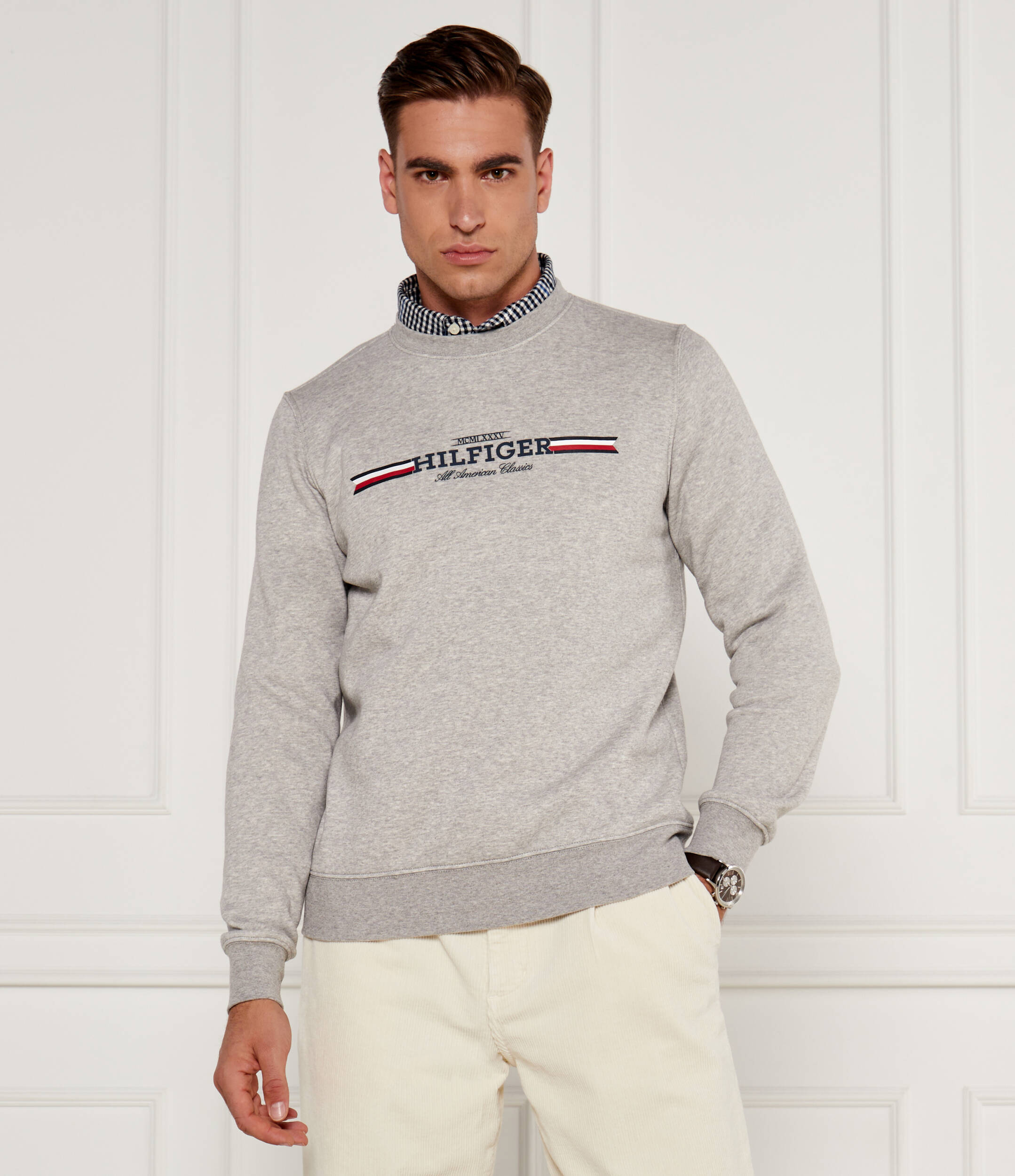 

Толстовка Tommy Hilfiger Regular Fit, серый