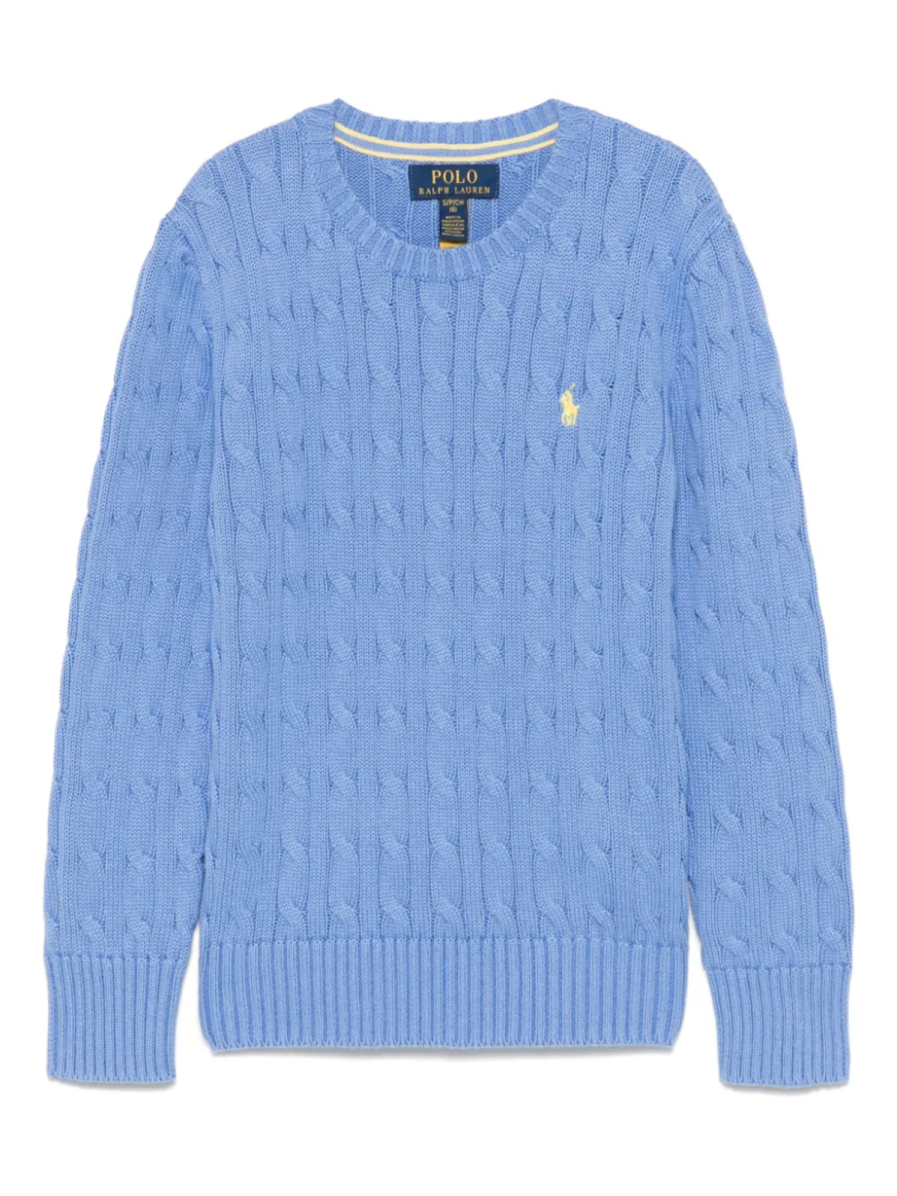 

POLO RALPH LAUREN KIDS свитер фактурной вязки, синий