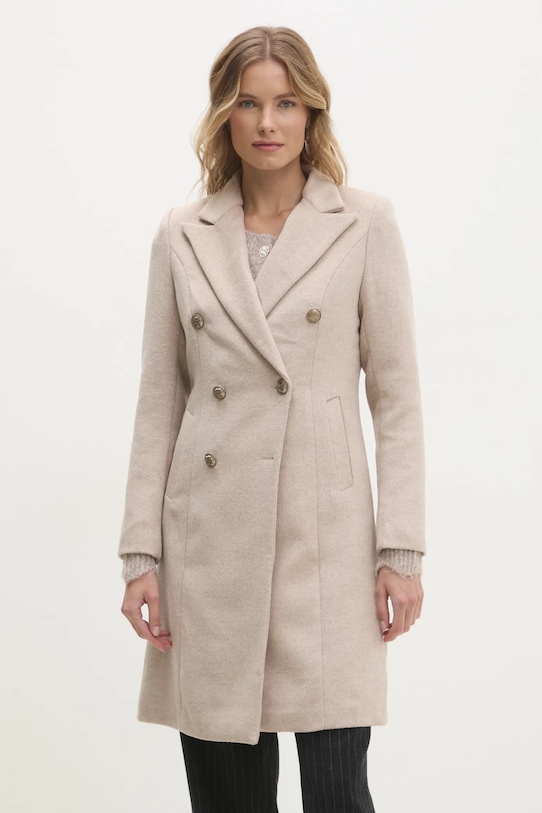 

Шерстяное пальто Answear.Lab, бежевый