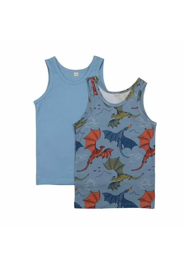 Яркая майка с драконом Walkiddy, Blue