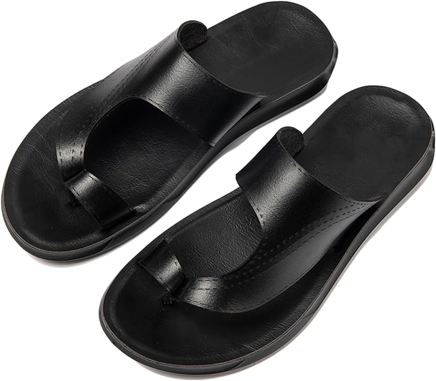 

WCXTY Мужские ортопедические сандалии для улицы, летние пляжные шлепанцы при плантарном фасциите, модные дышащие тапочки при вальгусной деформации большого пальца, черный