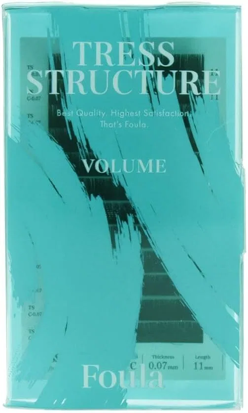 Ресницы Foula Tres Structure 12 Rows J Curl 0.07 мм x 9 мм