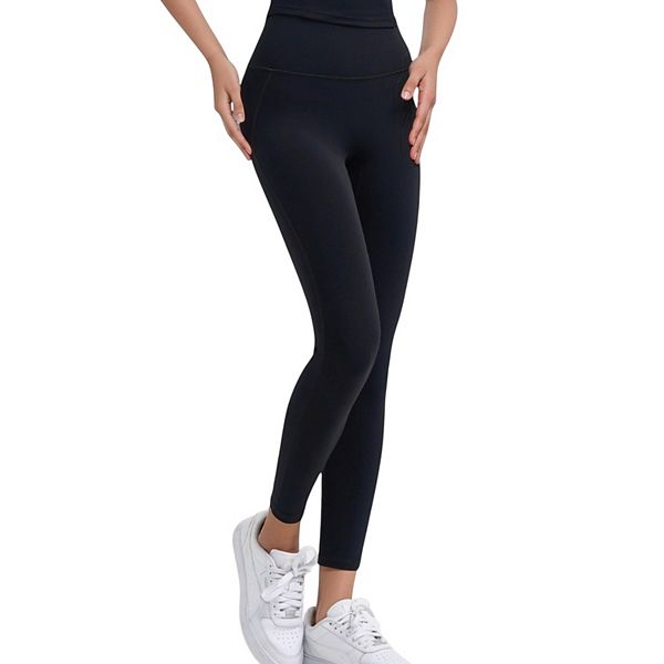 

Женские леггинсы для активного отдыха с высокой талией, широким поясом и бесшовным дизайном Anna-Kaci, Black