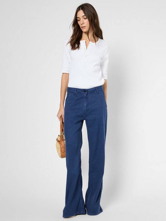 

Брюки из льняной смеси loreen bootcut Gerard Darel, цвет Indigo