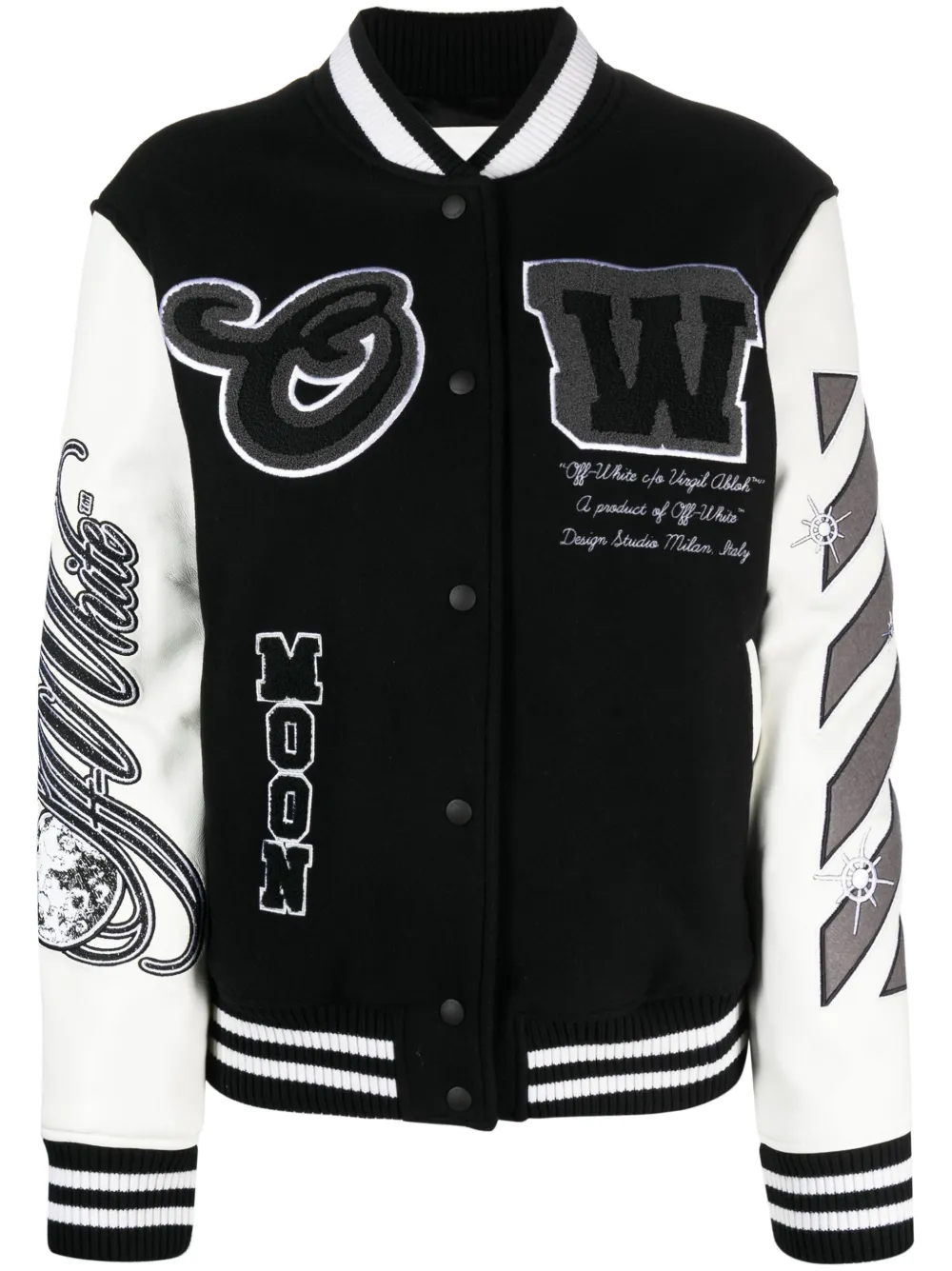 

Бомбер Meteor Moon с нашивкой-логотипом OFF-WHITE, черный